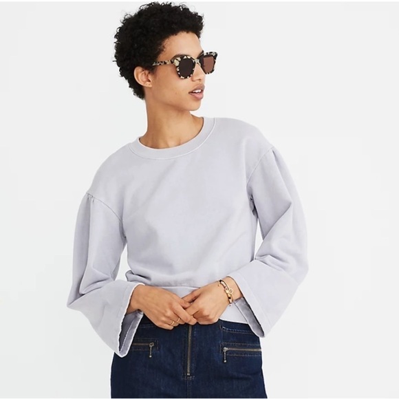 Madewell X Karen Walker Garment Dyed Sweatshirt Gray XL A2 - Picture 1 of 10